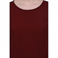 Casual A-line abaya with bell sleeves- Maroon Casual A-line abaya with bell sleeves- Maroon